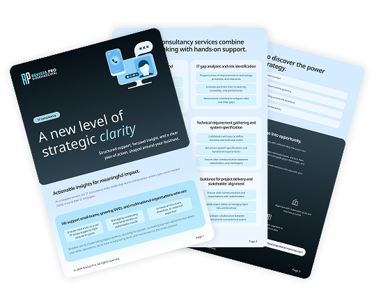 Picture of IT consultancy brochure